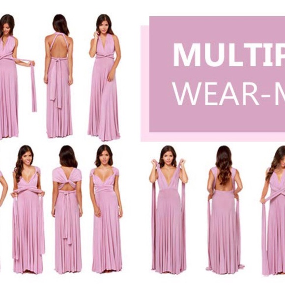 Convertible Multi Way Wrap Maxi Dress Long Party Grecian Dress - Picture 4 of 7